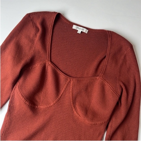 Madewell Wide Rib Sweater Knit Top - Picture 3 of 6